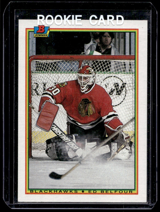 1990 Bowman  #7 Ed Belfour RC  Chicago Blackhawks 2111