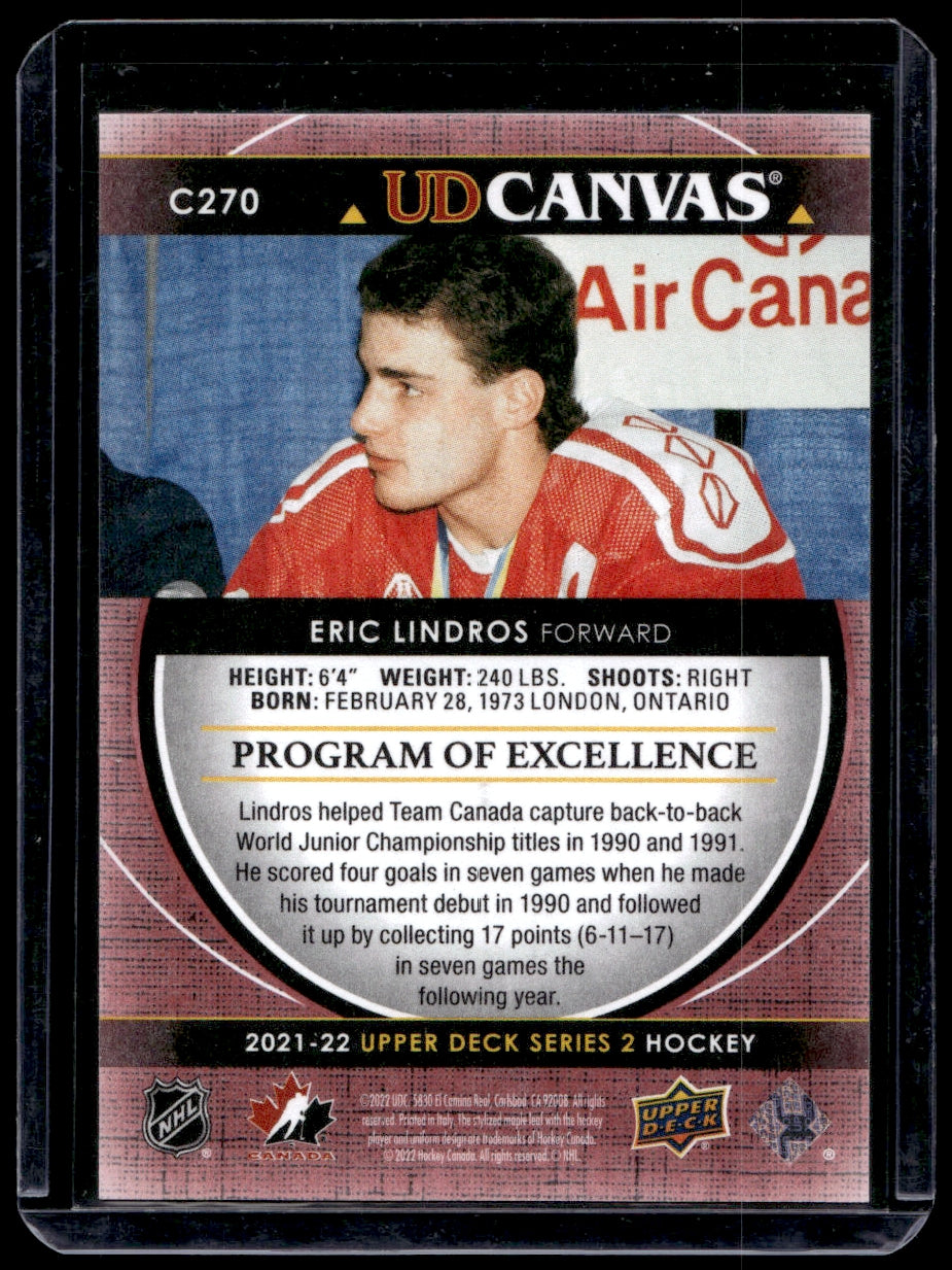 2021 Upper Deck UD Canvas #C270 Eric Lindros POE  Canada 2111