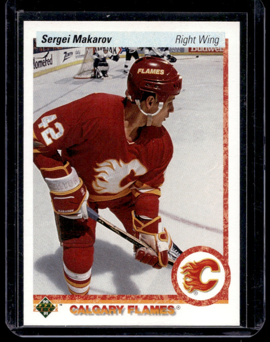 1990 Upper Deck  #123 Sergei Makarov  RC  Calgary Flames