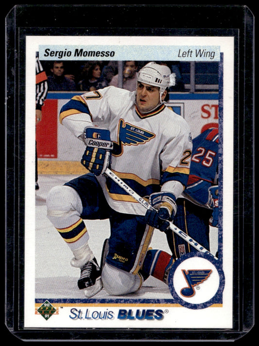 1990 Upper Deck  #19 Sergio Momesso  RC  St. Louis Blues