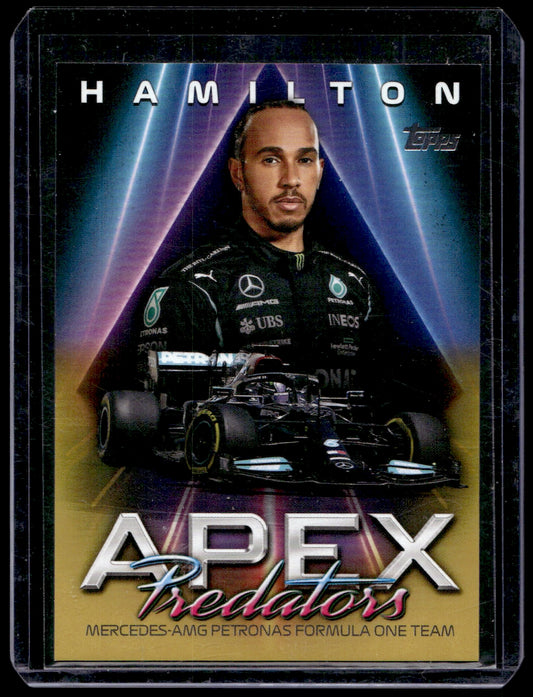 2022 Topps Formula 1 Apex Predator Gold #AP-LH Lewis Hamilton SN50  Mclaren-AMG