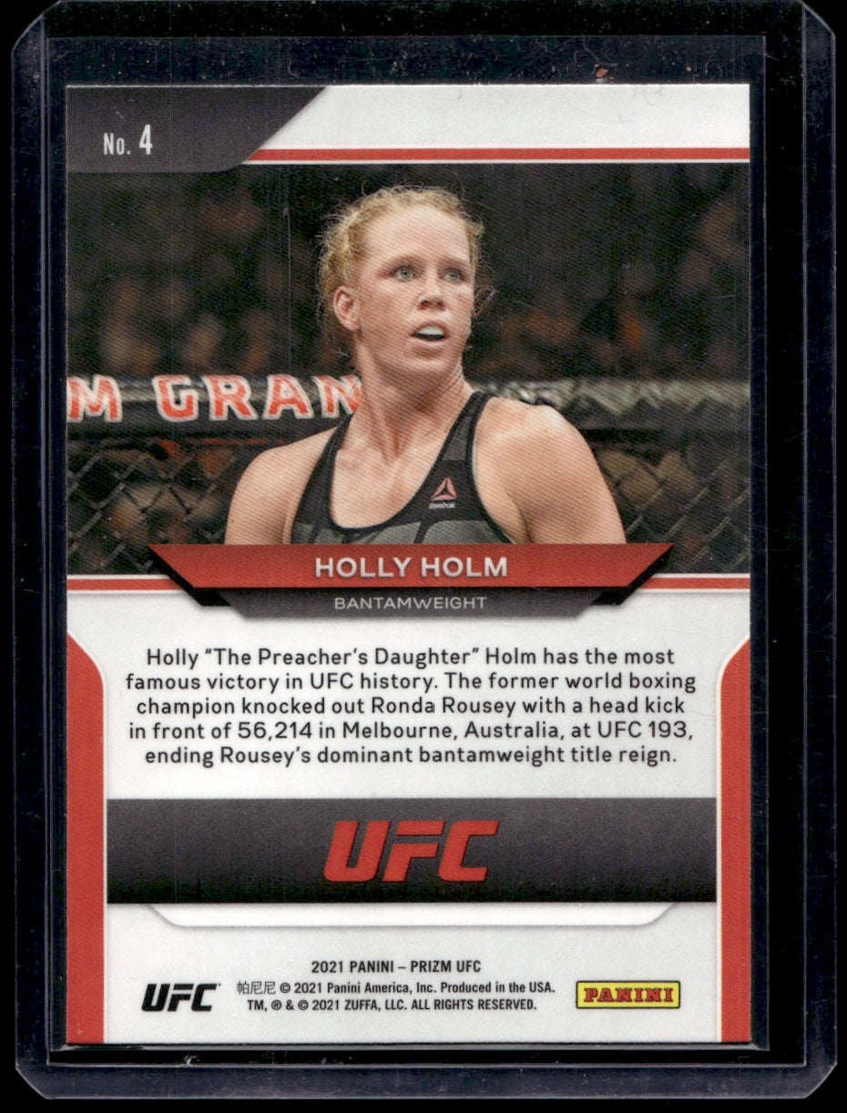 2021 Panini Prizm UFC  #4 Holly Holm   NNO