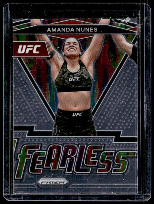 2021 Panini Prizm UFC Fearless #25 Amanda Nunez   NNO