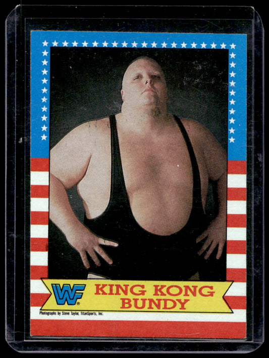 1987 Topps WWF  #15 King Kong Bundy   NNO 1354