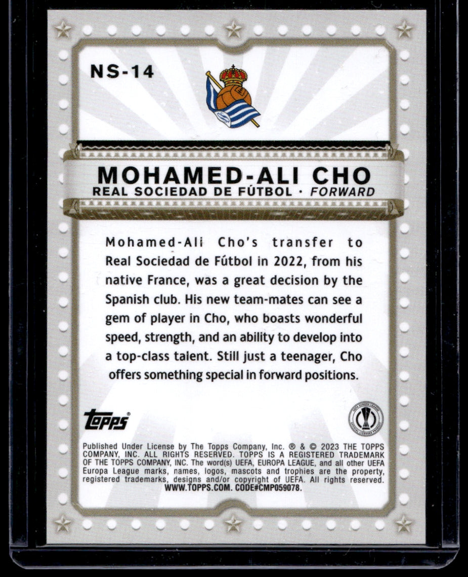2022-23 Topps UEFA Club Competitions Now Starring #NS-14 Mohamed-Ali Cho 1355