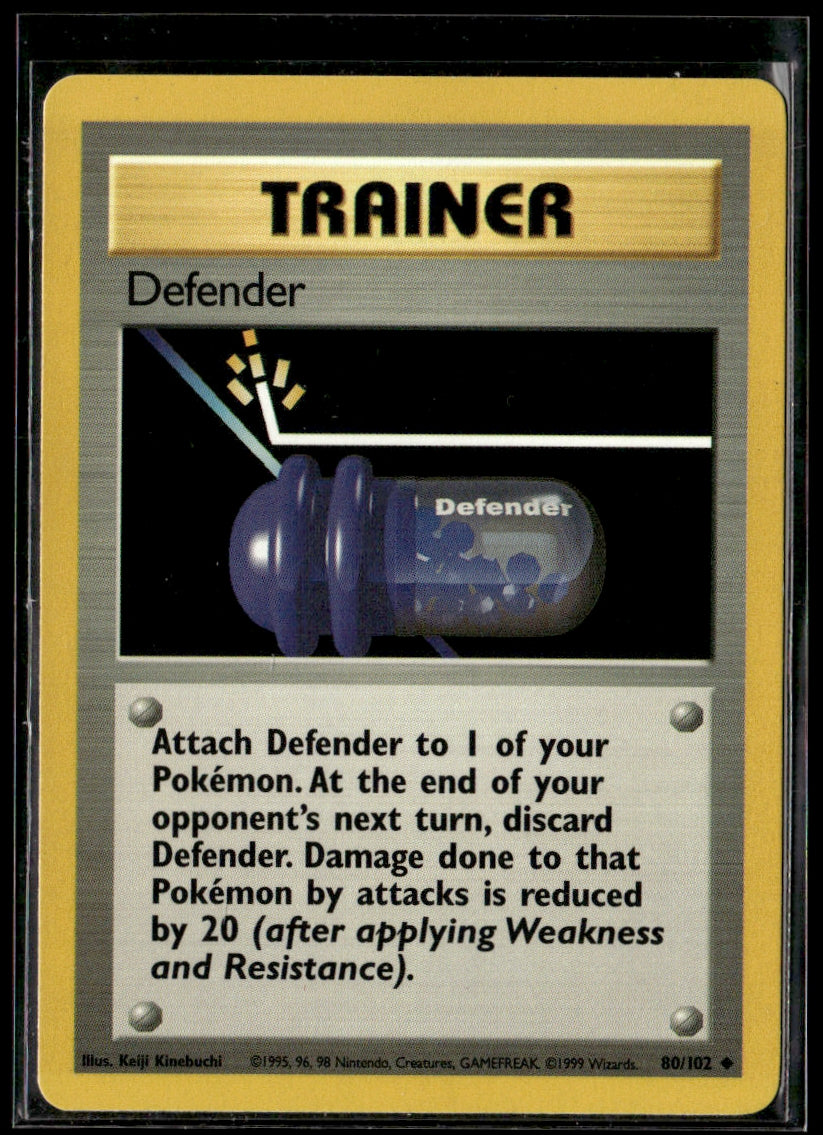 1999 Pokemon Base Set  #80/102 Trainer : Defender   - 3111
