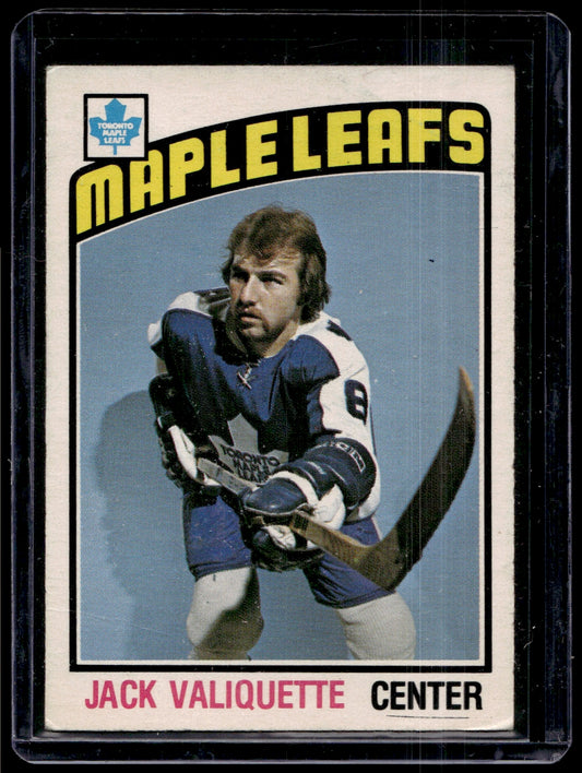 1976 O-Pee-Chee  #294 Jack Valiquette  RC  Toronto Maple Leafs 2241