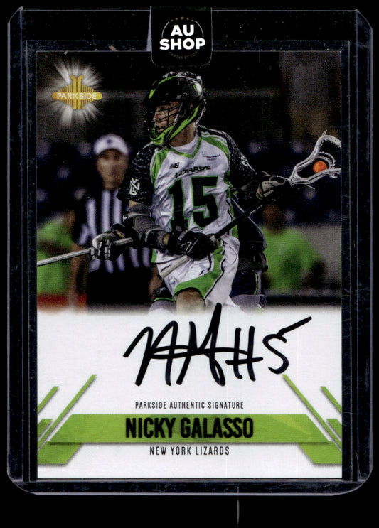 2019 Parkside MLL Signature Series #SS-NG Nicky Galasso AU NY Lizards 1364