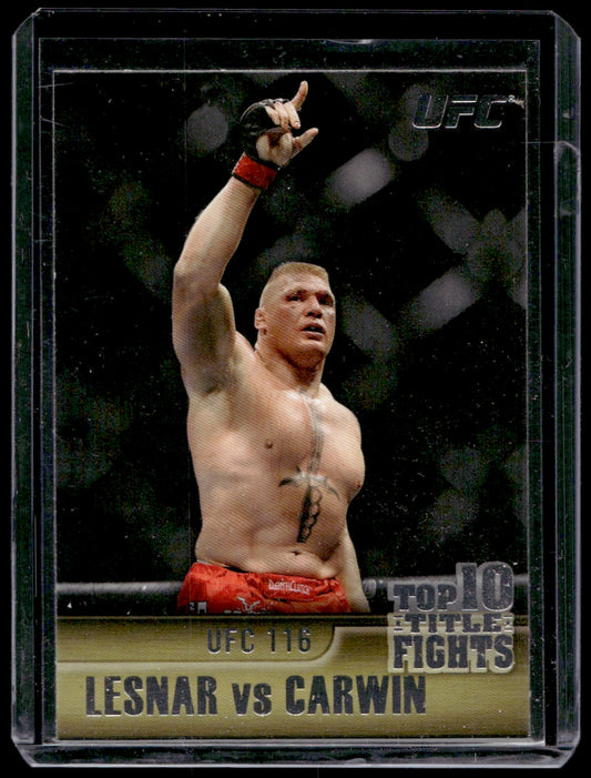 2011 Topps UFC Title Shot Top 10 Title Fights #TT-30 Brock Lesnar    1354