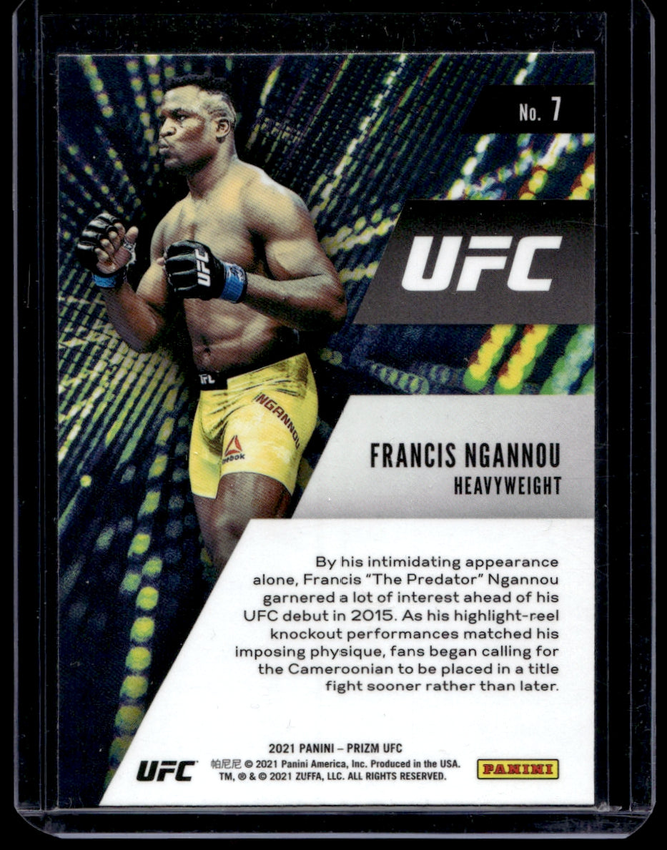 2021 Panini Prizm UFC Instant Impact #7 Francis Ngannou    1354