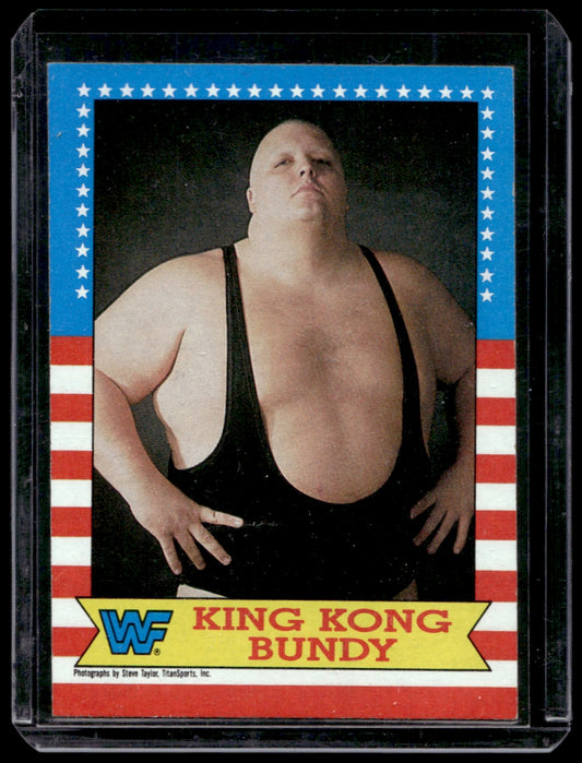 1987 Topps WWF  #15 King Kong Bundy    1354