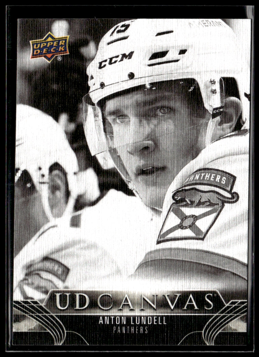 2023 Upper Deck UD Canvas Black & White #C32 Anton Lundell  Panthers 4125