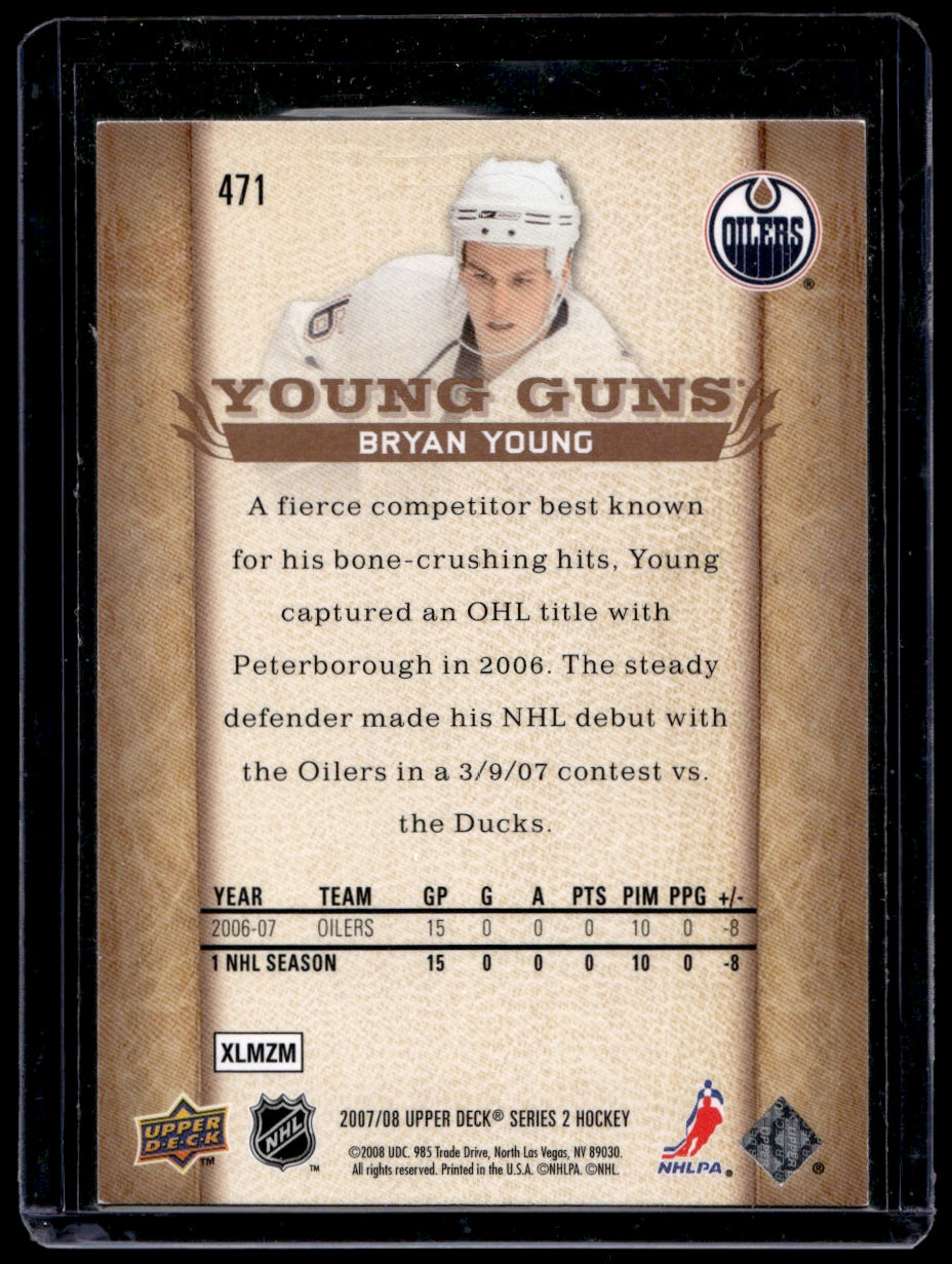 2007 Upper Deck  #471 Bryan Young  YG, RC  Edmonton Oilers 2123
