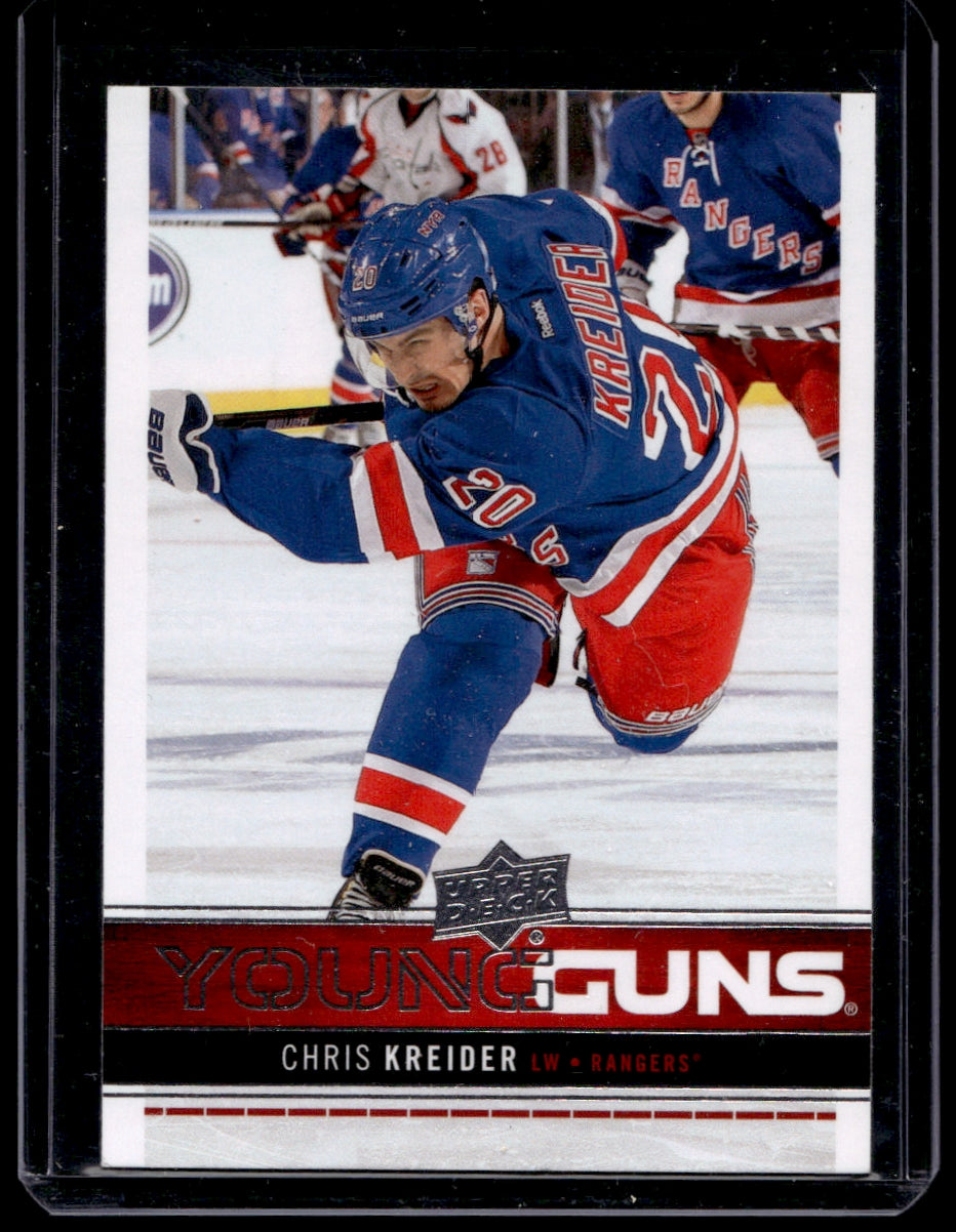 2012 Upper Deck  #237 Chris Kreider  YG, RC  New York Rangers 2124