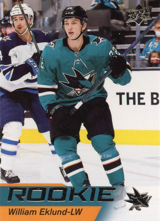 2021-22 Upper Deck NHL Star Rookies Box Set #24 William Eklund Sharks 2362