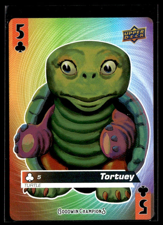 2021 Upper Deck Goodwin Champions Playing Cards Animation #5♣ Tortuey 1351