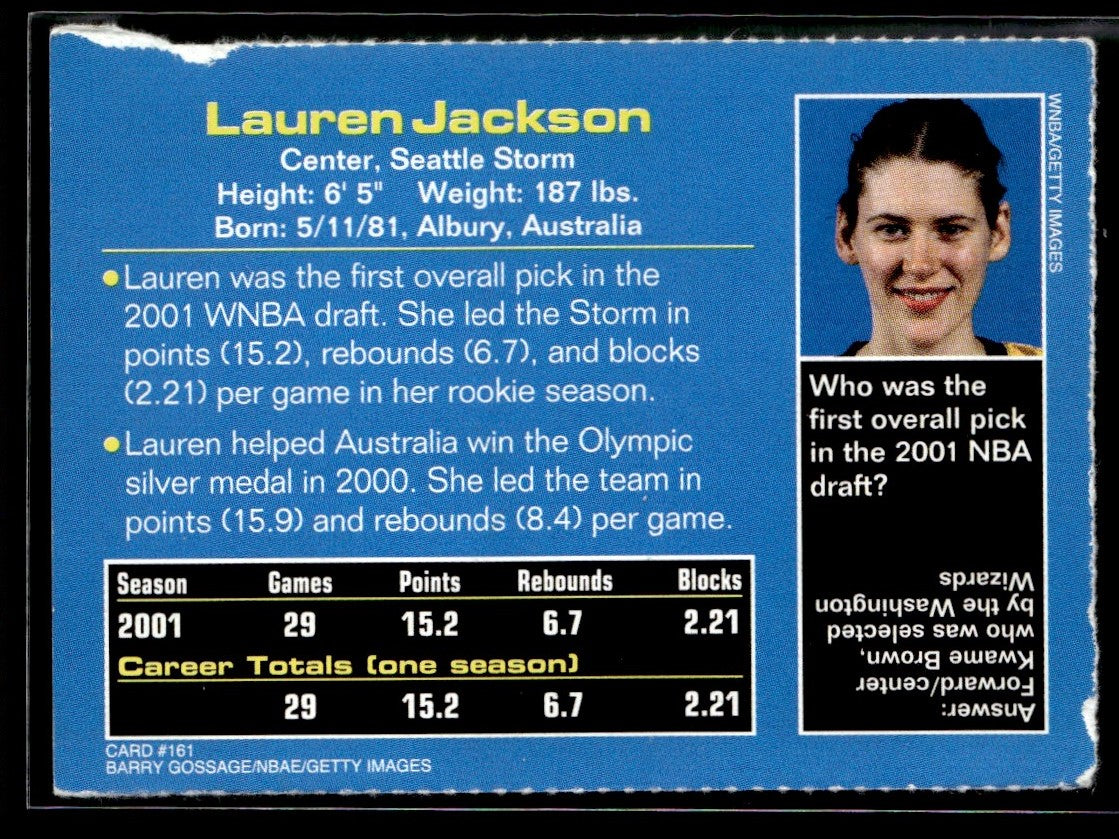 2002 Sports Illustrated for Kids #161 Lauren Jackson Seattle Storm 1351