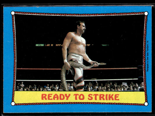 1987 Topps WWF #24 Ready to Strike 1351