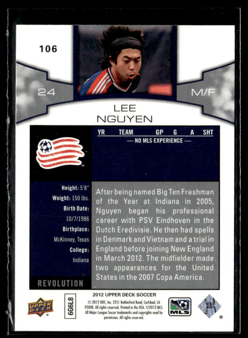 2012 Upper Deck MLS #106 Lee Nguyen RC New England Revolution 1355