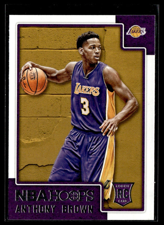 2015-16 Hoops #295 Anthony Brown RC Los Angeles Lakers 1352