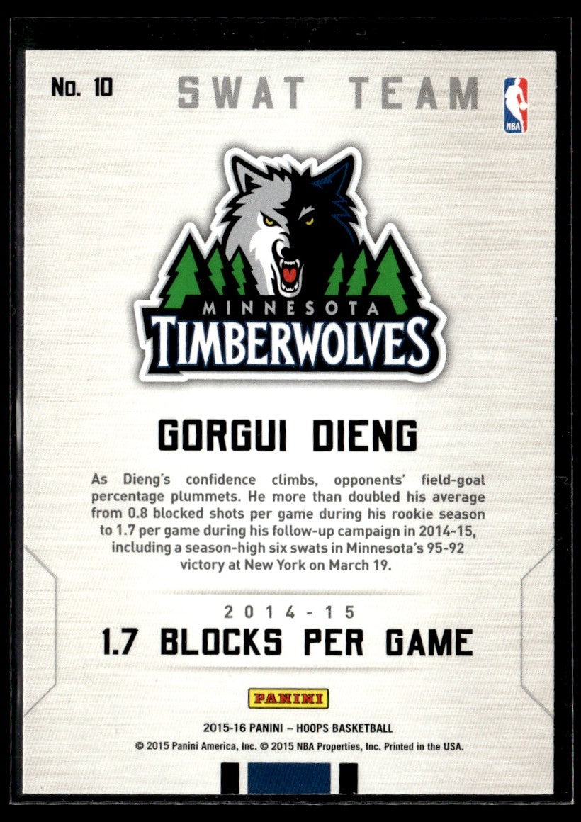2015-16 Hoops Swat Team #10 Gorgui Dieng Minnesota Timberwolves 1352