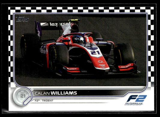 2022 Topps Formula 1 Checker Flag #146 Calan Williams Trident F2 1353