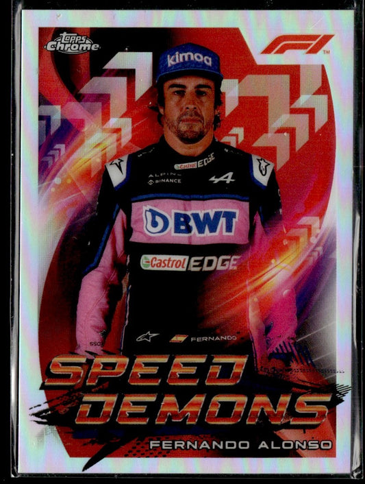 2022 Topps Chrome Formula 1 Speed Demons #SD-FA Fernando Alonso 1353