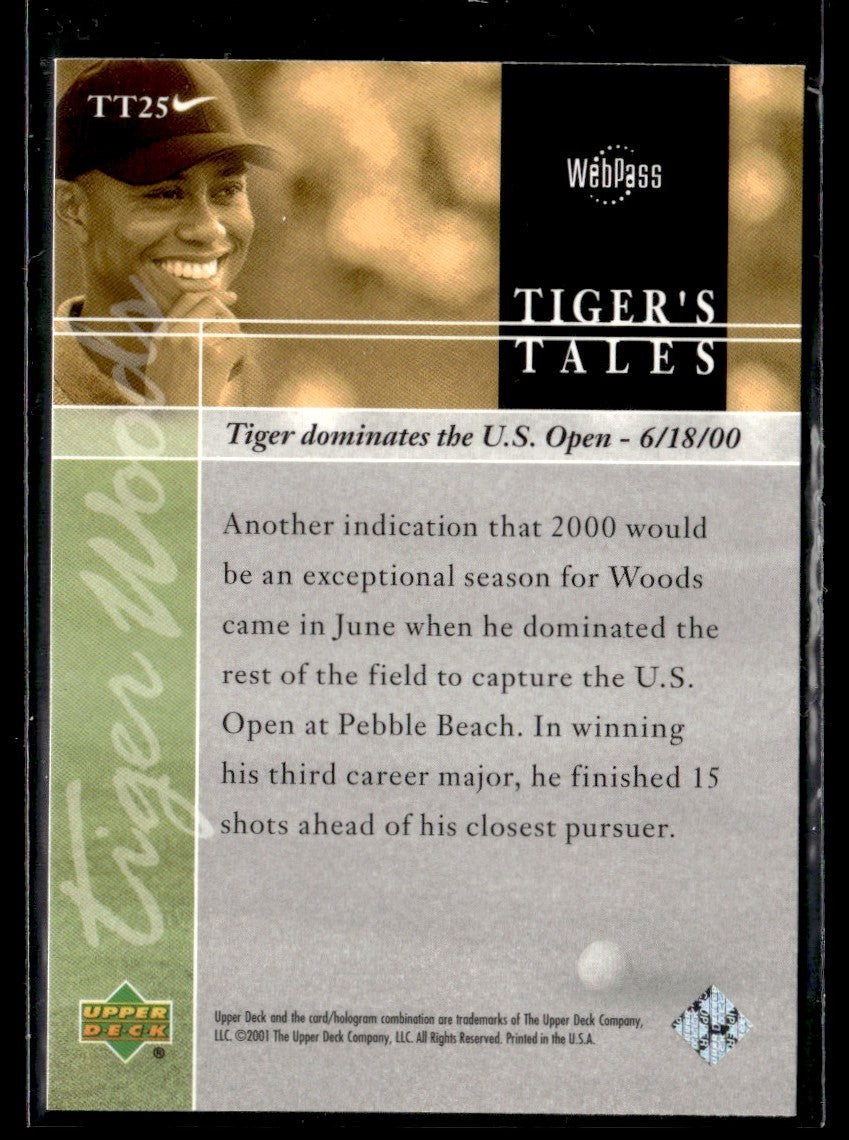 2001 Upper Deck Tiger's Tales #TT25 Tiger Woods