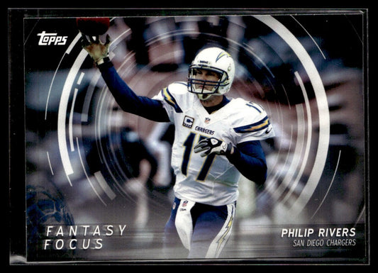 2015 Topps Fantasy Focus #FF-PR Philip Rivers San Diego Chargers 1362