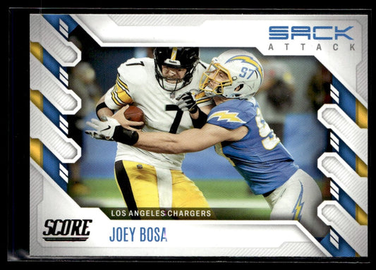 2022 Score Sack Attack #SA-JB Joey Bosa Los Angeles Chargers 1362
