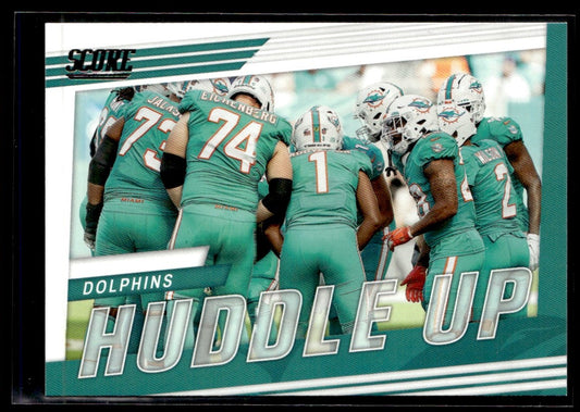 2022 Score Huddle Up #HU-MIA Miami Dolphins Miami Dolphins 1362