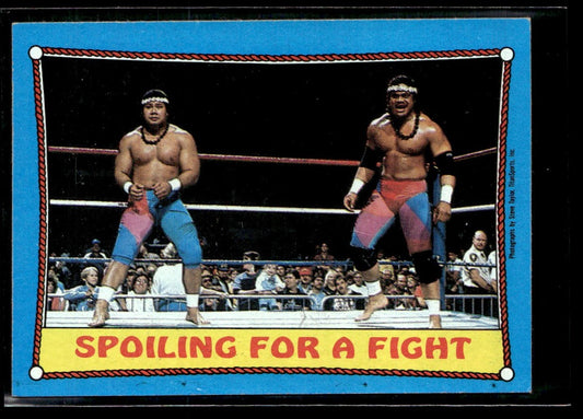 1987 Topps WWF #28 Spoiling for a Fight 1354