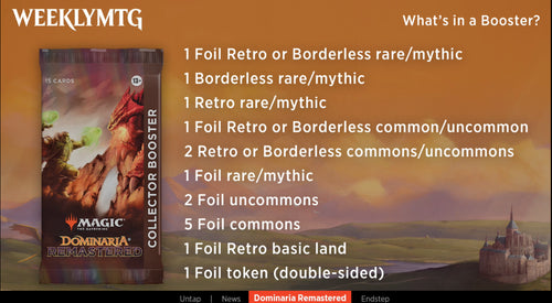 Magic The Gathering Dominaria Remastered Collector Booster Boîte