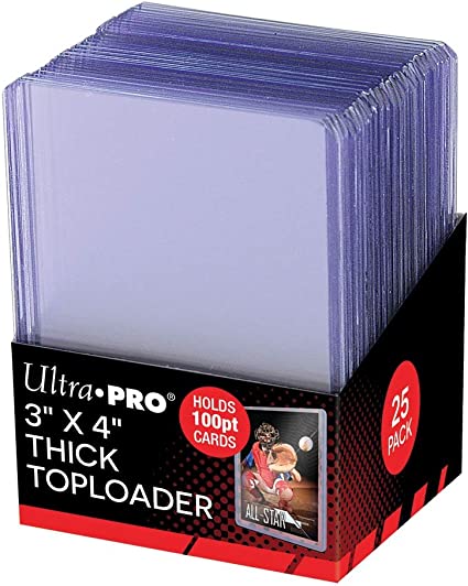 UltraPro Protecteur pour cartes du type topload pour cartes 100pt , paquet de 25