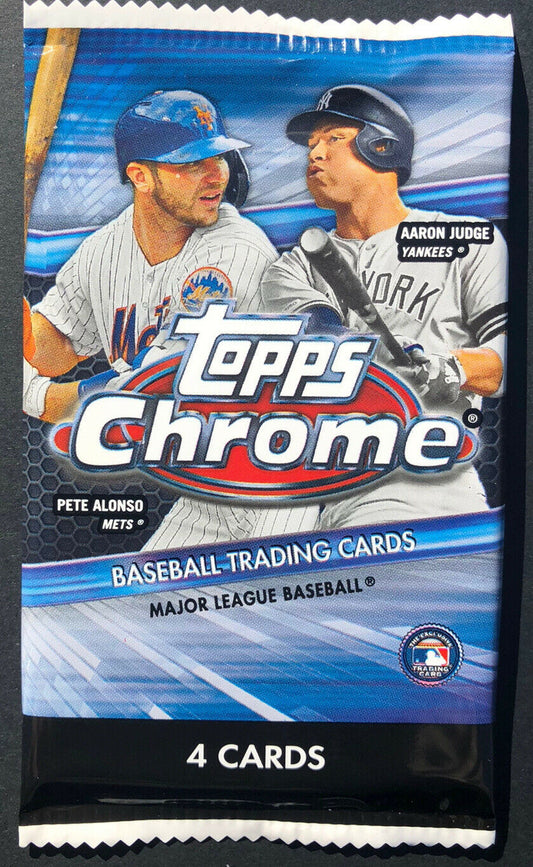 2020 Topps Chrome Baseball Hobby Paquet Baseball Trading Cards